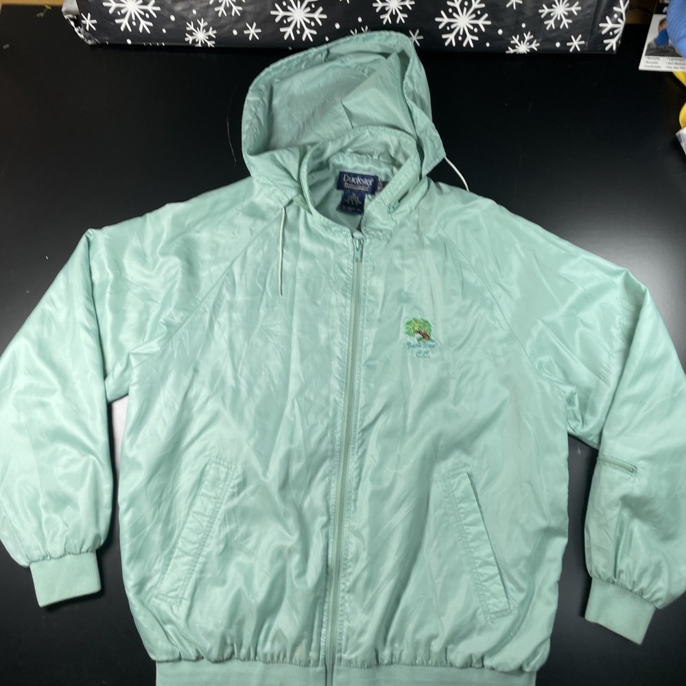 Duckster Style 571 Ladies Size XL Nylon Wind Breaker Jacket - Bent Tree CC Golf